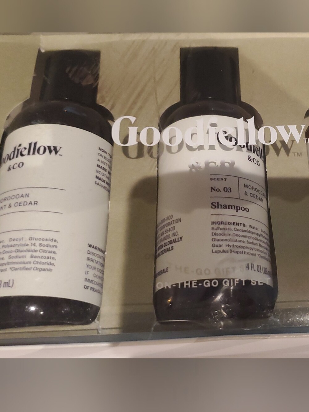 Goodfellow & Co Brown and Black Men's Shampoo & Conditioner Trio